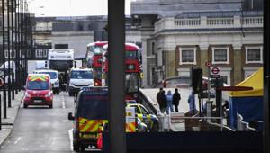 Cars and buses on the London Bridge in London on Sunday as police forensic work is completed following Friday's terror attack.(AP Photo) Cars and buses on the London Bridge in London on Sunday as police forensic work is completed following Friday's terror attack.(AP Photo)