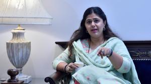 Former minister and BJP leader Pankaja Munde has said that in the changed political scenario, the future course of action needs to be decided.(Satish Bate/HT Photo) Former minister and BJP leader Pankaja Munde has said that in the changed political scenario, the future course of action needs to be decided.(Satish Bate/HT Photo)