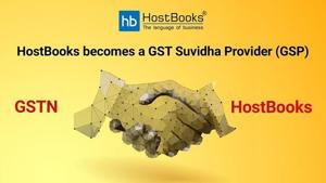 HostBooks Selected as GST Suvidha Providers (GSP) by GSTN(HostBooks) HostBooks Selected as GST Suvidha Providers (GSP) by GSTN(HostBooks)