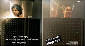 Farhan Akhtar and his girlfriend Shibani Dandekar underwent a cryotherapy session recently. Farhan Akhtar and his girlfriend Shibani Dandekar underwent a cryotherapy session recently.