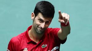 Serbia's Novak Djokovic celebrates winning his match against France's Benoit Paire.(REUTERS) Serbia's Novak Djokovic celebrates winning his match against France's Benoit Paire.(REUTERS)