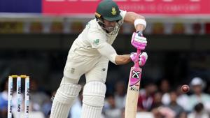 South Africa captain Faf du Plessis bats.(AP) South Africa captain Faf du Plessis bats.(AP)