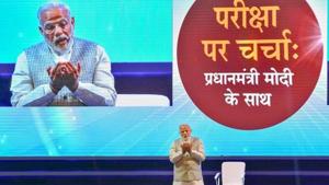 Prime Minister Narendra Modi during 'Pariksha Par Charcha' with school and college students at Talkatora Stadium in New Delhi in 2018.(PTI Photo/File/Representational) Prime Minister Narendra Modi during 'Pariksha Par Charcha' with school and college students at Talkatora Stadium in New Delhi in 2018.(PTI Photo/File/Representational)