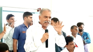 The UP minister on Thursday said, “If there is a society, then one can’t say with surety that it will be 100% crime-free.”(Photo: Ranvendra Pratap Singh/ Twitter) The UP minister on Thursday said, “If there is a society, then one can’t say with surety that it will be 100% crime-free.”(Photo: Ranvendra Pratap Singh/ Twitter)