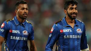Hardik Pandya and Jasprit Bumrah.(BCCI) Hardik Pandya and Jasprit Bumrah.(BCCI)