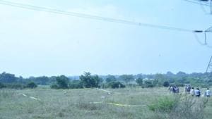 The spot where accused in the rape and murder of the woman veterinarian were killed in an encounter by police near Hyderabad.(ANI) The spot where accused in the rape and murder of the woman veterinarian were killed in an encounter by police near Hyderabad.(ANI)