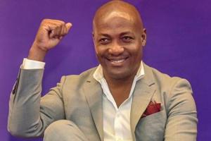 West Indies batsman Brian Lara at an event where he was conferred with Doctorate in Science by Chancellor of D Y Patil University Vijay D Patil (unseen), at their campus in Navi Mumbai.(PTI) West Indies batsman Brian Lara at an event where he was conferred with Doctorate in Science by Chancellor of D Y Patil University Vijay D Patil (unseen), at their campus in Navi Mumbai.(PTI)