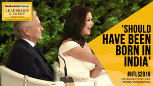 <p>Catherine Zeta-Jones and Michael Douglas expressed their love for Bollywood, India and 'Om Shanti Om' at the 17th Hindustan Times Leadership Summit. In the session with actor Anil Kapoor, Jones said, “I should have born in India so I could do Bollywood movies where I can dance, sing and act. Om Shanti Om is one of my favourite films. My kids have been brought up singing the song,””The couple also spoke on their family being 'ageless, nepotism in the show biz industry, and Donald Trump.</p> <p>Catherine Zeta-Jones and Michael Douglas expressed their love for Bollywood, India and 'Om Shanti Om' at the 17th Hindustan Times Leadership Summit. In the session with actor Anil Kapoor, Jones said, “I should have born in India so I could do Bollywood movies where I can dance, sing and act. Om Shanti Om is one of my favourite films. My kids have been brought up singing the song,””The couple also spoke on their family being 'ageless, nepotism in the show biz industry, and Donald Trump.</p>