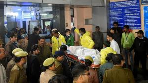 The Unnao rape victim was brought to Delhi’s Safdarjung Hospital for further treatment on Thursday night.(HT Photo) The Unnao rape victim was brought to Delhi’s Safdarjung Hospital for further treatment on Thursday night.(HT Photo)