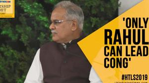 <p>While commenting on the future leadership of the Indian National Congress, Chhattisgarh Chief Minister Bhupesh Baghel said that only Rahul Gandhi can lead the party. Baghel made the comment while participating at the Hindustan Times Leadership Summit 2019, along with his Punjab counterpart and Congress colleague Captain Amarinder Singh. Significantly, Singh refrained from picking a name for the Congress President post.</p> <p>While commenting on the future leadership of the Indian National Congress, Chhattisgarh Chief Minister Bhupesh Baghel said that only Rahul Gandhi can lead the party. Baghel made the comment while participating at the Hindustan Times Leadership Summit 2019, along with his Punjab counterpart and Congress colleague Captain Amarinder Singh. Significantly, Singh refrained from picking a name for the Congress President post.</p>