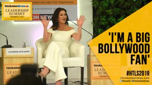 <p>Oscar-winning actor Catherine Zeta Jones said at the 17th Hindustan Times Leadership Summit that she would love to work in a Bollywood movie and that she is in awe of the Indian film industry. She also revealed her favourite movie of all time and guess what? It is from Bollywood!Michael Douglas and Catherine Zeta-Jones get candid with Anil Kapoor at the 17th Hindustan Times Leadership Summit. The ageless couple revealed their secret to a happy marriage.</p> <p>Oscar-winning actor Catherine Zeta Jones said at the 17th Hindustan Times Leadership Summit that she would love to work in a Bollywood movie and that she is in awe of the Indian film industry. She also revealed her favourite movie of all time and guess what? It is from Bollywood!Michael Douglas and Catherine Zeta-Jones get candid with Anil Kapoor at the 17th Hindustan Times Leadership Summit. The ageless couple revealed their secret to a happy marriage.</p>