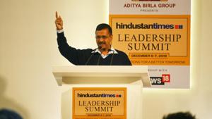Delhi Chief Minister Arvind Kejriwal at HT Leadership Summit 2019.(Raj K Raj/HT Photo) Delhi Chief Minister Arvind Kejriwal at HT Leadership Summit 2019.(Raj K Raj/HT Photo)