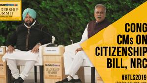 <p>Chief Ministers of Punjab and Chhattisgarh attended the 17th edition of the Hindustan Times Leadership Summit. Captain Amarinder Singh and Bhupesh Baghel commented on a host of issues, including the contentious Citizenship Amendment Bill and the National Register of Citizens. While Singh called NRC a source of resentment, Baghel said the issue was a bid to divert people's attention.</p> <p>Chief Ministers of Punjab and Chhattisgarh attended the 17th edition of the Hindustan Times Leadership Summit. Captain Amarinder Singh and Bhupesh Baghel commented on a host of issues, including the contentious Citizenship Amendment Bill and the National Register of Citizens. While Singh called NRC a source of resentment, Baghel said the issue was a bid to divert people's attention.</p>