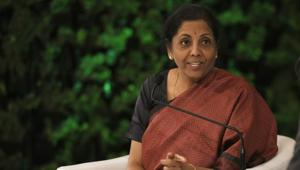 Nirmala Sitharaman, Minister of Finance during the Hindustan Times Leadership Summit at Taj Palace in New Delhi on Saturday, December 7, 2019.(Raj K Raj/HT PHOTO) Nirmala Sitharaman, Minister of Finance during the Hindustan Times Leadership Summit at Taj Palace in New Delhi on Saturday, December 7, 2019.(Raj K Raj/HT PHOTO)