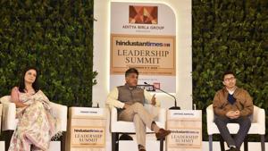Members of Parliament, Mahua Moitra, Manish Tewari and Jamyang Namgyal, during the Hindustan Times Leadership Summit in New Delhi on Saturday.(Sanjeev Verma/HT PHOTO) Members of Parliament, Mahua Moitra, Manish Tewari and Jamyang Namgyal, during the Hindustan Times Leadership Summit in New Delhi on Saturday.(Sanjeev Verma/HT PHOTO)