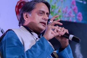 Shashi Tharoor had criticised Swaraj Kaushal’s choice of words in one of his tweets.(Milind Saurkar/HT Photo) Shashi Tharoor had criticised Swaraj Kaushal’s choice of words in one of his tweets.(Milind Saurkar/HT Photo)