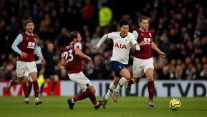 Tottenham Hotspur's Son Heung-min in action before scoring their third goal.(Action Images via Reuters) Tottenham Hotspur's Son Heung-min in action before scoring their third goal.(Action Images via Reuters)