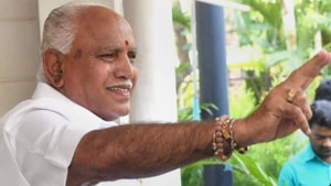 Taking special interest in ensuring BJP’s victory in K R Pete under which his birth place Bookanakere comes, Chief Minister B S Yediyurappa had deputed his son B Y Vijayendra to oversee the election-related activities in the constituency. (Photo @yschowdary)