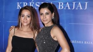 Kresha Bajaj and Samantha Akkineni Kresha Bajaj and Samantha Akkineni
