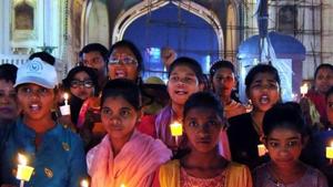 People hold a candle march and protest against the after the rape and murder of woman veterinary doctor, in Hyderabad. (ANI Photo)(Pic: Style Photo service.) People hold a candle march and protest against the after the rape and murder of woman veterinary doctor, in Hyderabad. (ANI Photo)(Pic: Style Photo service.)