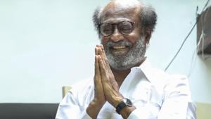 Actor-turned-politician Rajinikanth greets his fan on the occasion of Diwali.(PTI) Actor-turned-politician Rajinikanth greets his fan on the occasion of Diwali.(PTI)