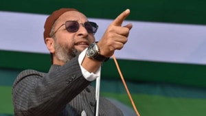 During the debate in the Lok Sabha on Monday, Owaisi tore up the bill, alleging that it was aimed at making Muslims “stateless”. He also warned that it would lead to another partition. ( Photo @asadowaisi) During the debate in the Lok Sabha on Monday, Owaisi tore up the bill, alleging that it was aimed at making Muslims “stateless”. He also warned that it would lead to another partition. ( Photo @asadowaisi)