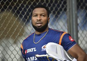 File image of West Indies and Mumbai Indians cricketer Kieron Pollard.(PTI) File image of West Indies and Mumbai Indians cricketer Kieron Pollard.(PTI)