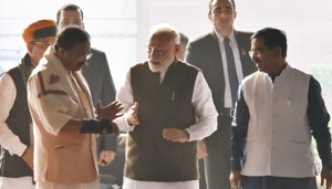 PM Modi also stressed that the legislation would give a permanent relief to people who fled religious persecution from three countries in India’s neighbourhood; Pakistan, Afghanistan and Bangladesh.(Vipin Kumar/HT Photo) PM Modi also stressed that the legislation would give a permanent relief to people who fled religious persecution from three countries in India’s neighbourhood; Pakistan, Afghanistan and Bangladesh.(Vipin Kumar/HT Photo)