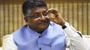 Law Minister Ravi Shankar Prasad.(HT file) Law Minister Ravi Shankar Prasad.(HT file)