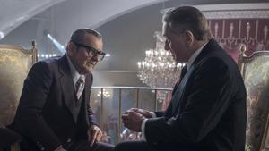 This image released by Netflix shows Joe Pesci, left, and Robert De Niro in a scene from The Irishman.(AP) This image released by Netflix shows Joe Pesci, left, and Robert De Niro in a scene from The Irishman.(AP)