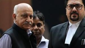 Former minister of state for external affairs, MJ Akbar (left), has said that the sexual harassment allegations against him are “false, fabricated and deeply distressing.(Reuters File) Former minister of state for external affairs, MJ Akbar (left), has said that the sexual harassment allegations against him are “false, fabricated and deeply distressing.(Reuters File)