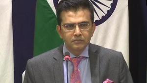 Ministry of External Affairs spokesperson Raveesh Kumar(Photo: Twitter/ANI) Ministry of External Affairs spokesperson Raveesh Kumar(Photo: Twitter/ANI)