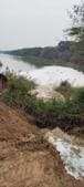Treated sewage water from Kharar had been collecting in SYL canal for many years, and after the illegal dam was built, the overflowing water was damaging agricultural land in four low-lying villages(HT PHOTO) Treated sewage water from Kharar had been collecting in SYL canal for many years, and after the illegal dam was built, the overflowing water was damaging agricultural land in four low-lying villages(HT PHOTO)