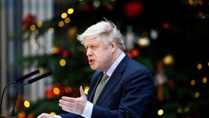 Britain's Prime Minister Boris Johnson gestures as he delivers a statement at Downing Street after winning the general election, in London, Britain.(Photo: Reuters) Britain's Prime Minister Boris Johnson gestures as he delivers a statement at Downing Street after winning the general election, in London, Britain.(Photo: Reuters)