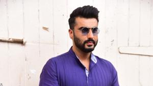 Actor Arjun Kapoor at the promotions of the film Panipat.(IANS) Actor Arjun Kapoor at the promotions of the film Panipat.(IANS)
