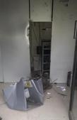 The vandalised ATM kiosk at Panjgaraian village in Sangrur, Punjab(HT Photo) The vandalised ATM kiosk at Panjgaraian village in Sangrur, Punjab(HT Photo)