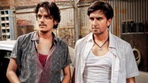 Vijay Varma as Moin and Ranveer Singh as Murad in a still from Gully Boy. Vijay Varma as Moin and Ranveer Singh as Murad in a still from Gully Boy.