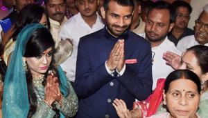 On getting information about the alleged scuffle between Aishwariya and former chief minister Rabri Devi, a police team of Sachivalaya police station visited the 10 , Circular Road residence.(PTI FILE) On getting information about the alleged scuffle between Aishwariya and former chief minister Rabri Devi, a police team of Sachivalaya police station visited the 10 , Circular Road residence.(PTI FILE)