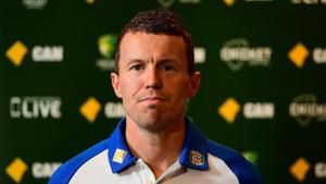 Peter Siddle of Australia answers questions at the press conference.(Getty Images) Peter Siddle of Australia answers questions at the press conference.(Getty Images)