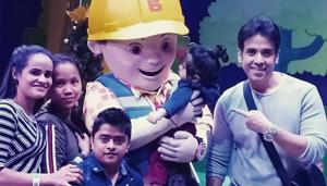 Tusshar Kapoor enjoyed a kids’ show with his nephew Ravie and son Laksshya. Tusshar Kapoor enjoyed a kids’ show with his nephew Ravie and son Laksshya.