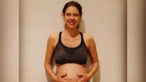 Kalki Koechlin is expecting her first child with boyfriend Guy Hershberg. Kalki Koechlin is expecting her first child with boyfriend Guy Hershberg.