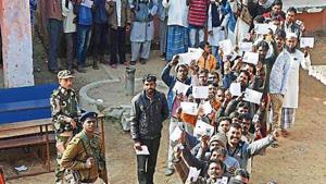 A total of 1,216 candidates from 81 assembly constituencies spread across 24 districts are in poll fray. Over 23 million voters were eligible to exercise their franchise. (ANI file photo) A total of 1,216 candidates from 81 assembly constituencies spread across 24 districts are in poll fray. Over 23 million voters were eligible to exercise their franchise. (ANI file photo)