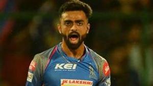 File image of Jaydev Unadkat(AFP) File image of Jaydev Unadkat(AFP)