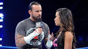 CM Punk and AJ Lee.(WWE) CM Punk and AJ Lee.(WWE)