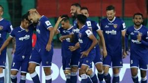 Chennaiyin FC secured their second win of the season after defeating Kerala Blasters FC.(Twitter) Chennaiyin FC secured their second win of the season after defeating Kerala Blasters FC.(Twitter)