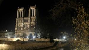This photo taken on Monday Dec. 16, 2019 shows Notre Dame Cathedral lit up at night, in Paris.(AP) This photo taken on Monday Dec. 16, 2019 shows Notre Dame Cathedral lit up at night, in Paris.(AP)