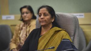 Finance Minister Nirmala Sitharaman chairs a pre-budget meeting with industrialists, in New Delhi, on December 19.(PTI Photo) Finance Minister Nirmala Sitharaman chairs a pre-budget meeting with industrialists, in New Delhi, on December 19.(PTI Photo)