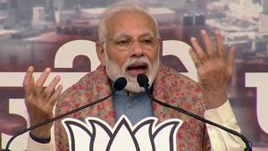 Prime Minister Narendra Modi addresses a BJP rally at Ramlia Maidan in New Delhi on Dec 22, 2019. (ANI Photo) Prime Minister Narendra Modi addresses a BJP rally at Ramlia Maidan in New Delhi on Dec 22, 2019. (ANI Photo)