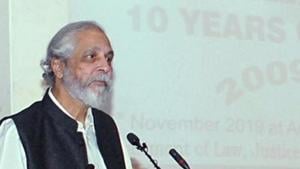 Justice Lokur at an event in New Delhi.(ANI) Justice Lokur at an event in New Delhi.(ANI)