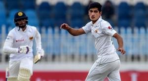 Pakistan's Naseem Shah.(AFP) Pakistan's Naseem Shah.(AFP)
